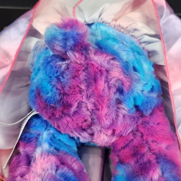 Spring Lilac 16” Easter Bunny Build A Bear BABW Blue Purple Pink Sound Scent - Picture 7 of 9